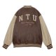 NTU校慶特別版美式棒球外套_奶咖撞色(已完售)