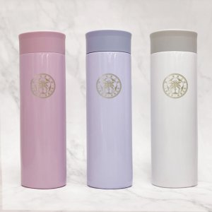 臺大校徽款療癒系304輕巧保溫瓶300mL_粉紫/粉藍/珍珠白