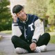 NTU美式經典棒球外套_靜謐深藍