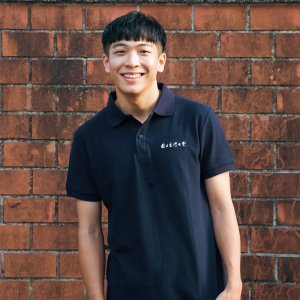 國立臺灣大學電繡網眼POLO衫_藏青