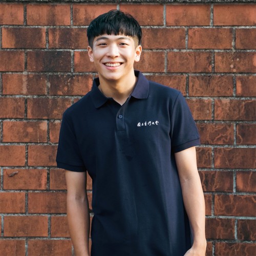 國立臺灣大學電繡網眼POLO衫_藏青