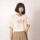 NTU點心純棉短T_牛奶白