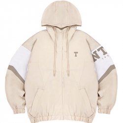 【最後20件，售完不補】NTU復古撞色運動夾克_玩色奶茶