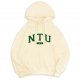 NTU美式雙色落肩帽T_奶油白(已完售)
