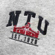【售完不補】NTU電繡校門慵懶系落肩刷毛外套_淺灰 【售完不補】NTU電繡校門慵懶系落肩刷毛外套_淺灰