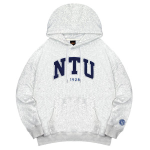 【最後10件,售完不補】NTU立體毛巾繡落肩帽T_麻花白