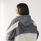 【最後10件，售完不補】NTU韓系拼接唰唰感運動夾克(可拆帽)_大象灰