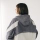 【最後30件，售完不補】NTU韓系拼接唰唰感運動夾克(可拆帽)_大象灰