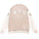 【最後3件，售完不補】NTU美式經典棒球外套_米白