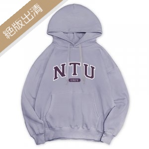 【最後4件，售完不補】NTU午厚時光落肩帽T_藍莓奶霜戚風