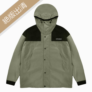 【最後5件,售完不補】NTU防潑水拼接OUTDOOR外套_軍綠
