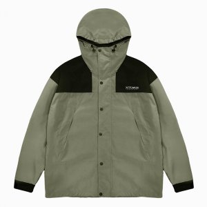 【最後10件,售完不補】NTU防潑水拼接OUTDOOR外套_軍綠
