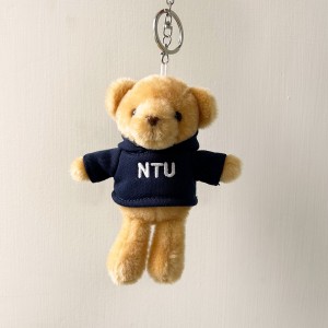 NTU帽T小熊掛飾鑰匙圈_深藍