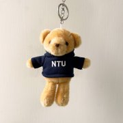 NTU帽T小熊掛飾鑰匙圈_深藍