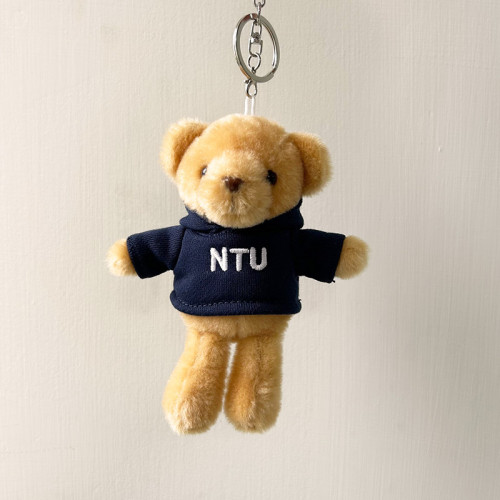 NTU帽T小熊掛飾鑰匙圈_深藍