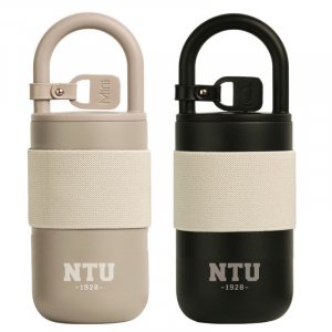 【團購商品，30件起做】NTU隨行背帶保溫杯400mL_奶茶/黑(需30倍數)