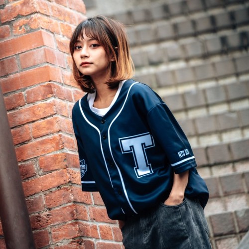 NTU美式經典棒球衫_深藍 NTU美式經典棒球衫_深藍