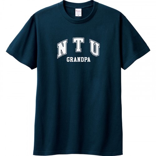 【我們這一家】NTU GRANDPA臺大祖父短T_深藍