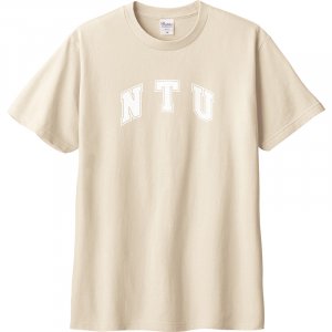 NTU經典字框純棉短T_奶茶
