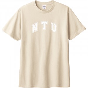 【我們這一家】NTU經典字框純棉短T_奶茶