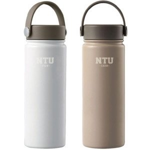 【售完不補】NTU大地色系手提陶瓷保溫杯550mL_奶油白/可可牛奶