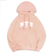 【最後10件，售完不補】NTU冬日輕甜系落肩帽T_微糖粉