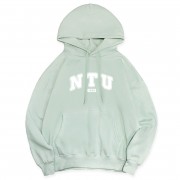 【最後5件，售完不補】NTU冬日輕甜系落肩帽T_薄荷綠