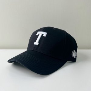 【2025新品上市】臺大_T大美式經典3D電繡棒球帽_黑