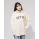 NTU經典款美式立領拉鍊大學T_奶油白