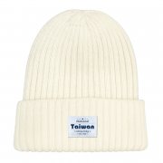 【2025新品上市】NTU經典織標QQ毛帽_米白