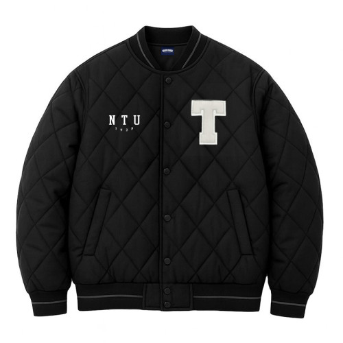 NTU菱格衍縫鋪棉外套_經典黑 NTU菱格衍縫鋪棉外套_經典黑
