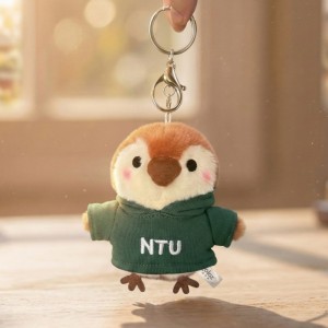 NTU帽T萌三寶_球雀掛飾鑰匙圈_綠色