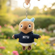 NTU帽T萌三寶_大笨鳥掛飾鑰匙圈_深藍