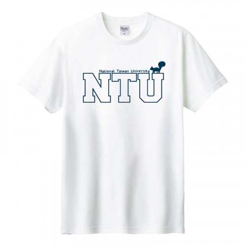 NTU臺大萌三寶松鼠純棉短T_白 NTU臺大萌三寶松鼠純棉短T_白