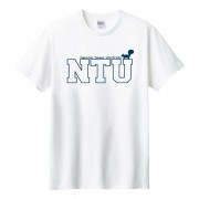 NTU臺大萌三寶松鼠純棉短T_白