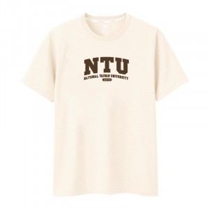 NTU100th 經典款純棉短T_杏樹白