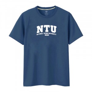 【7/25陸續出貨】NTU100th 經典款純棉短T_霧霾藍