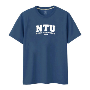 NTU100th 經典款純棉短T_霧霾藍
