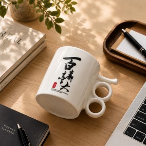 百歲臺大.100造型手把馬克杯