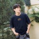 【2026新品上市】NTU臺大萌三寶刺繡寬版短T_深藍 【2026新品上市】NTU臺大萌三寶刺繡寬版短T_深藍