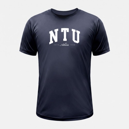 NTU經典款超細纖維排汗短T_鐵灰 NTU經典款超細纖維排汗短T_鐵灰