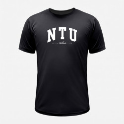 NTU經典款超細纖維排汗短T_黑