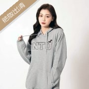【最後10件，售完不補】NTU臺大萌三寶松鼠刷毛帽T_灰