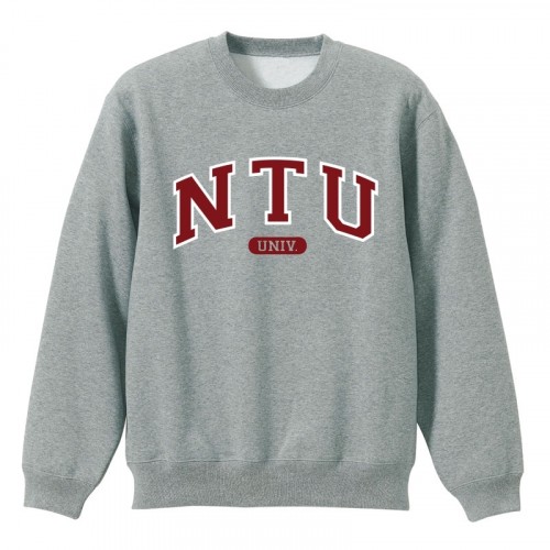 NTU經典款美式大學T_灰 NTU經典款美式大學T_灰
