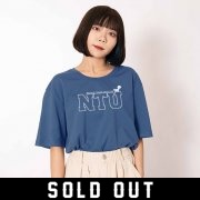NTU臺大萌三寶松鼠純棉短T_霧霾藍(已完售)