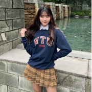 NTU經典款美式大學T_深藍