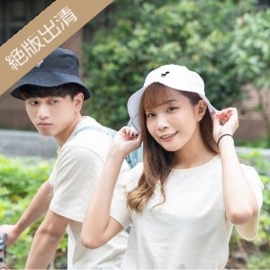 【售完不補】NTU電繡小松鼠漁夫帽_黑