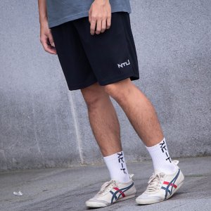 NTU沁涼輕薄排汗短褲(中性款)_黑