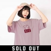 NTU臺大萌三寶松鼠喝臺大牛奶短T_乾燥玫瑰粉(已完售)